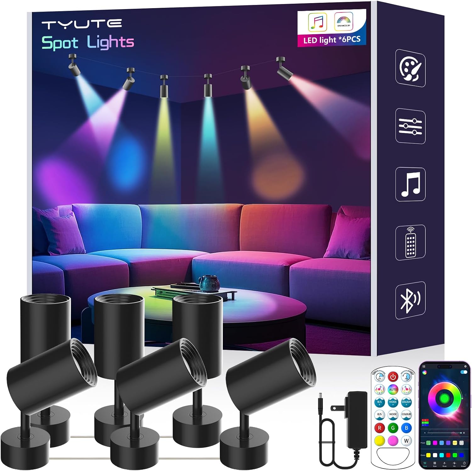 Indoor Colour Changing Accent Spotlight