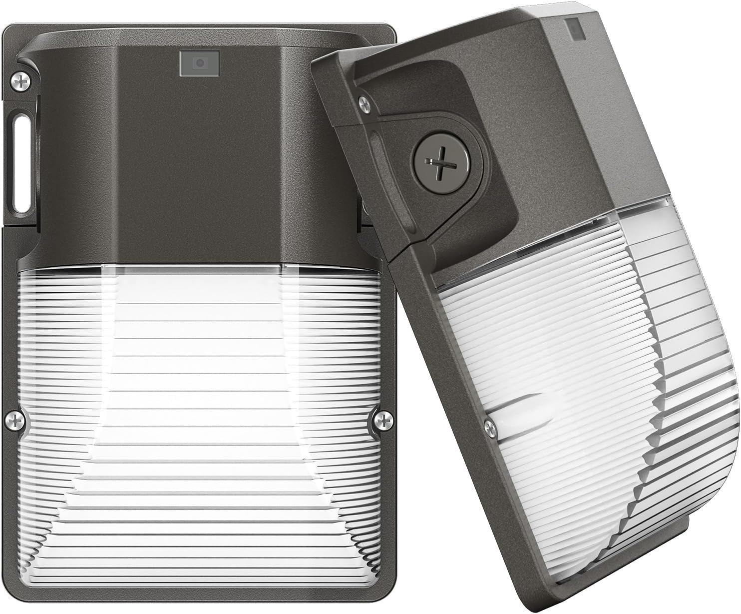 LED Wall Pack Light, 30W, Dusk to Dawn Sensor, 2 Pieces