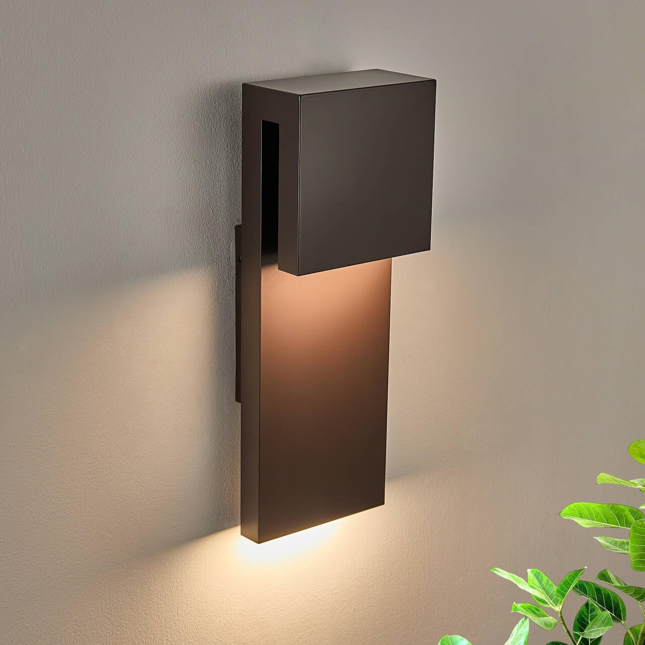 LED Wall Sconce, Up and Down Light, 17W, Bronze